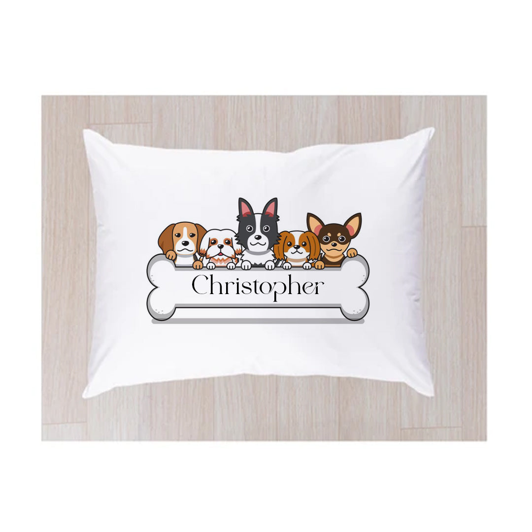 Personalised Puppy Pillowcase