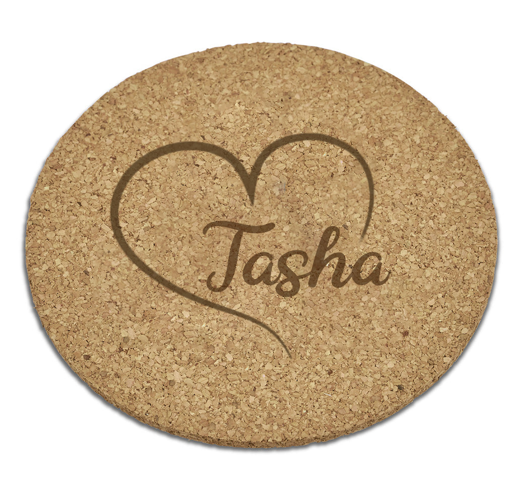 Personalised Heart Coaster Set