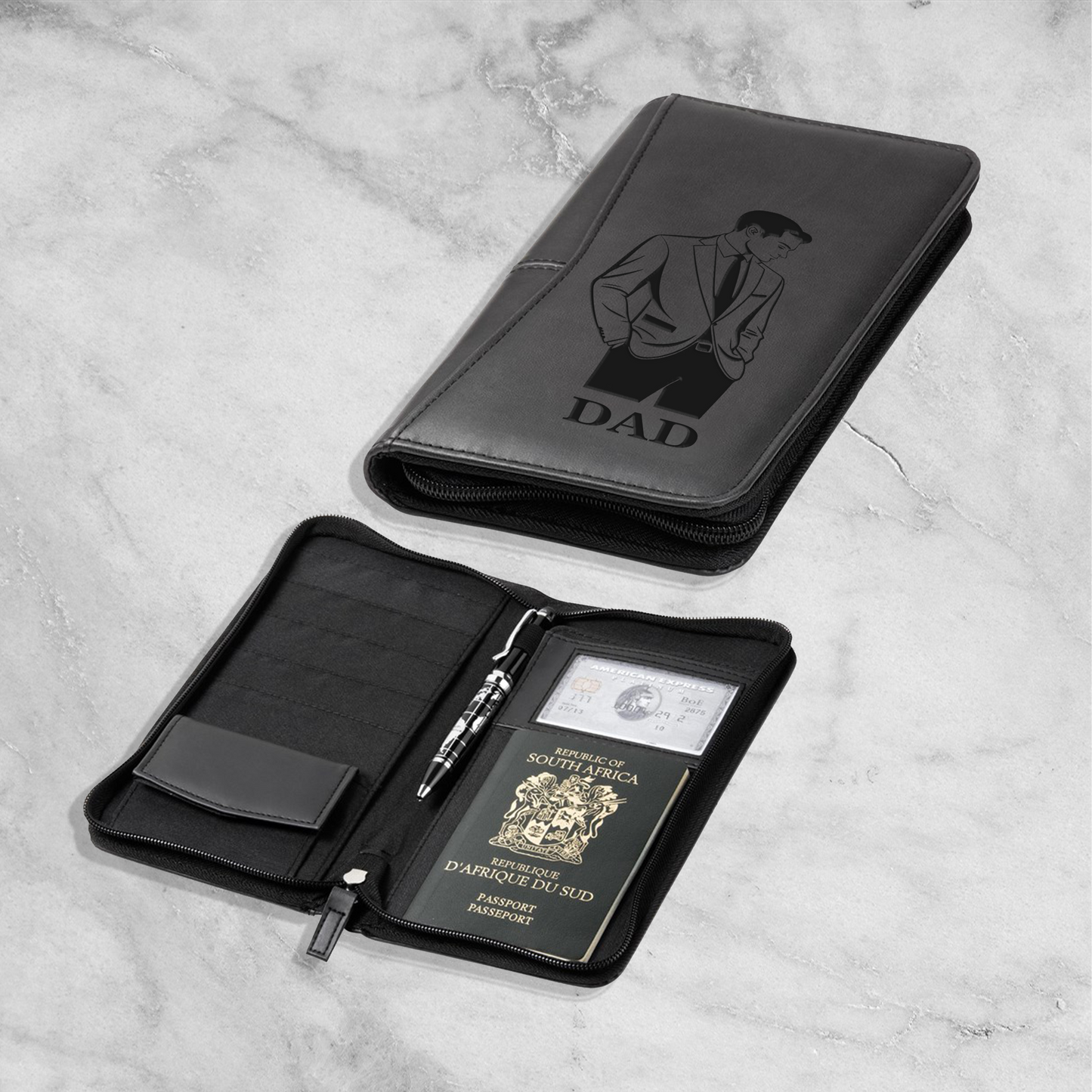 Personalised Vettro Travel Wallet - Name
