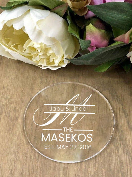 Personalised Couple Coaster Set