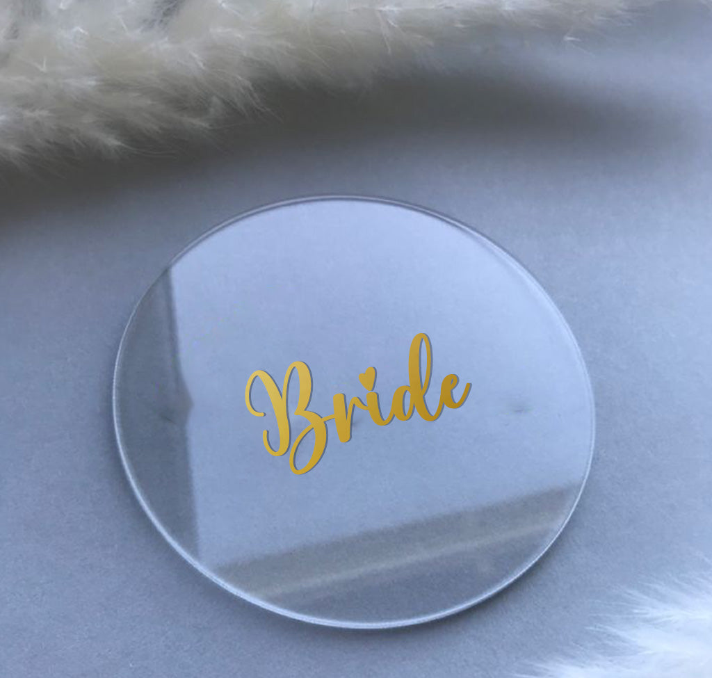 Bride or Groom Coaster Set