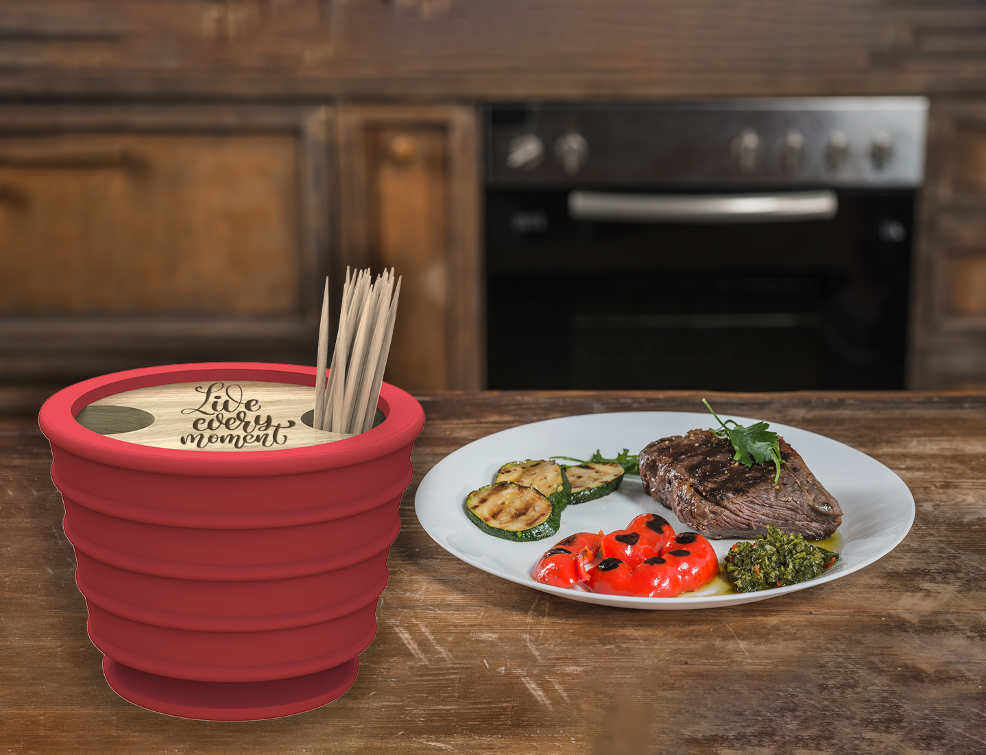 Elegance Toothpick Holder & Dispenser - Live Every Moment