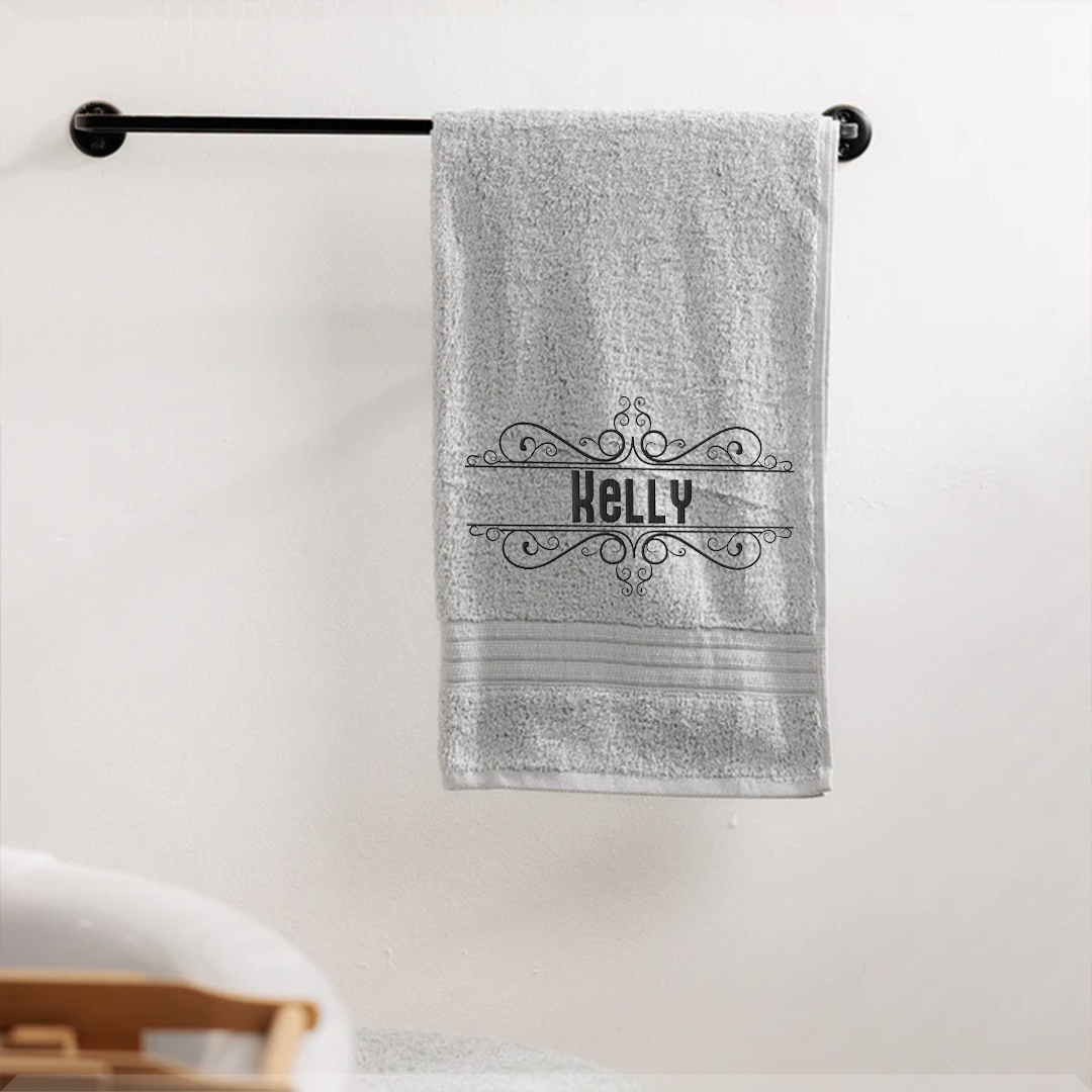 100% Cotton Hand Towel - Name + Art