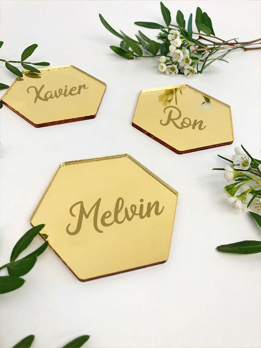 Personalised Coaster Set - Name ONLY