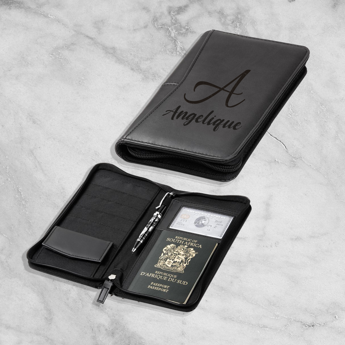 Personalised Vettro Travel Wallet - Name