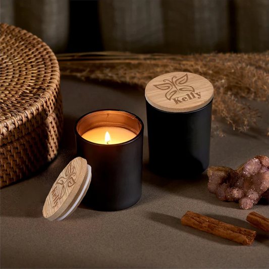 Personalised Graceful Flow Scented Candle - Butterfly + Name