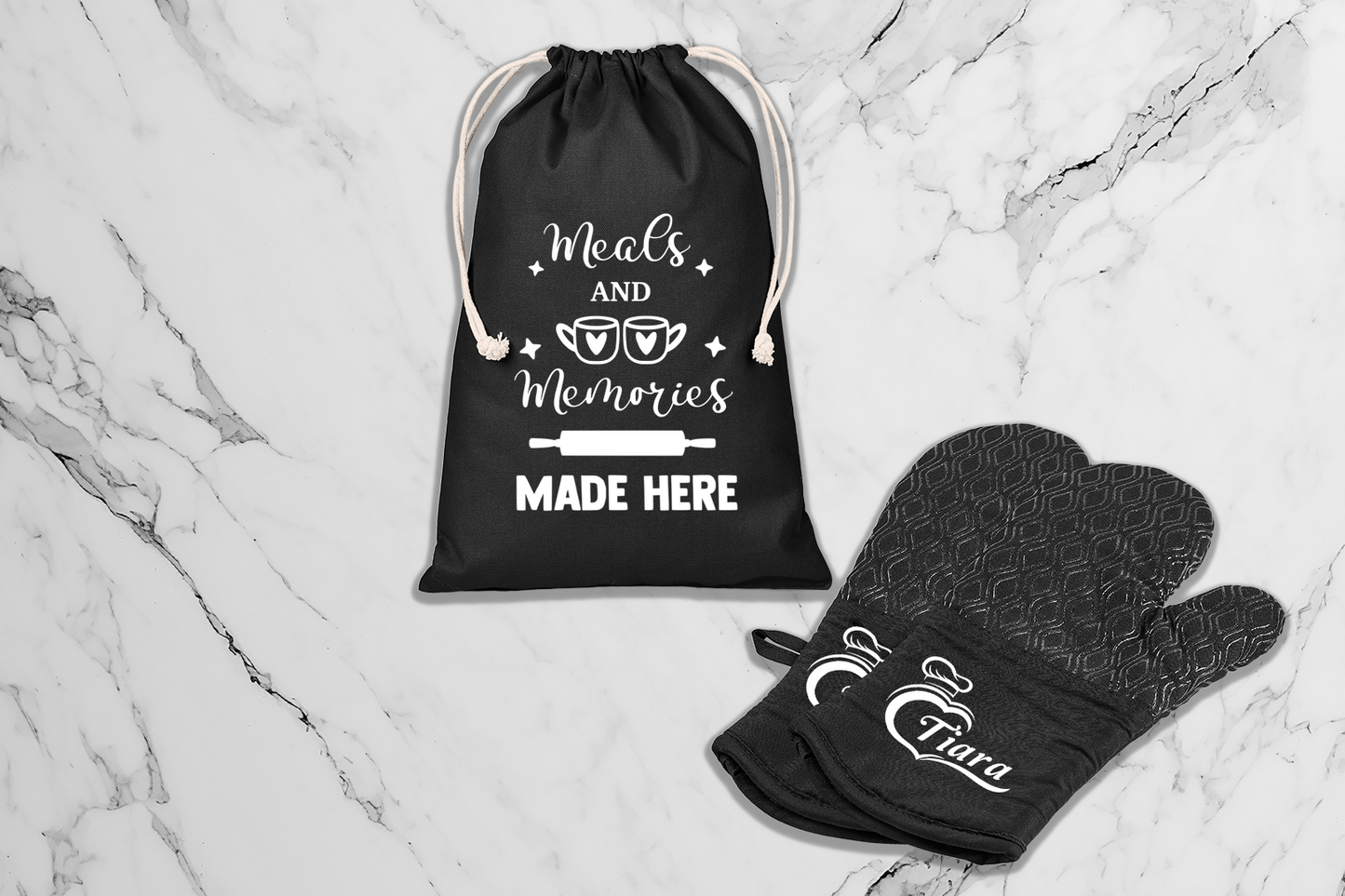 Heat Comfort Oven Glove Pair - Art + Name