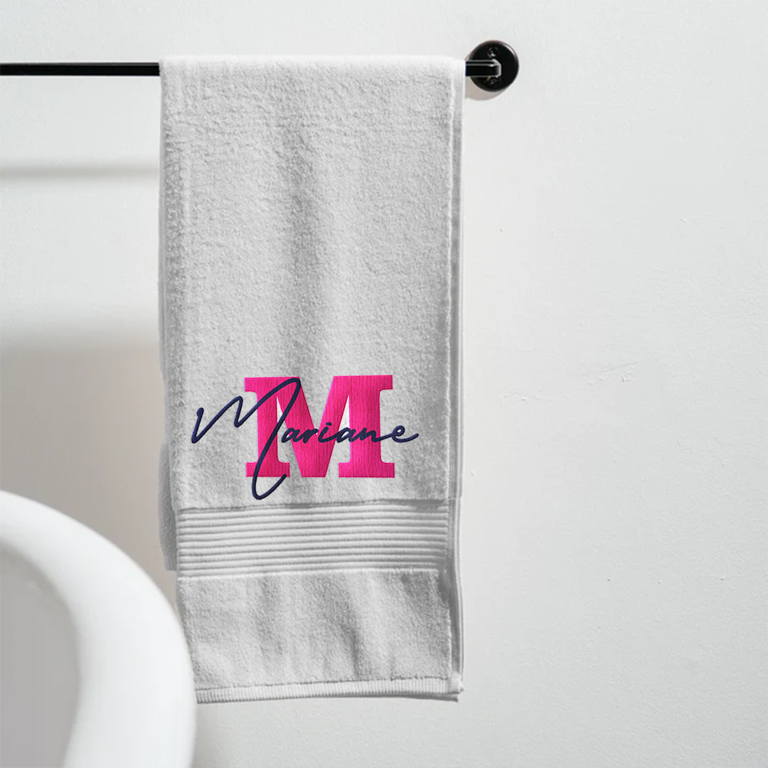 Personalised PureStay 100% Cotton Hand Towel - Pink