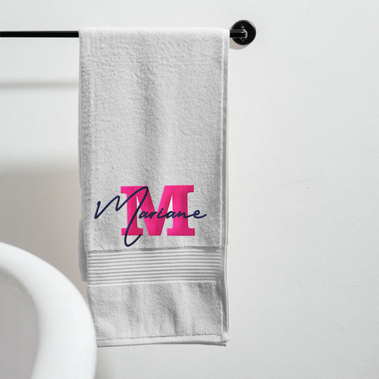 Personalised PureStay 100% Cotton Hand Towel - Pink