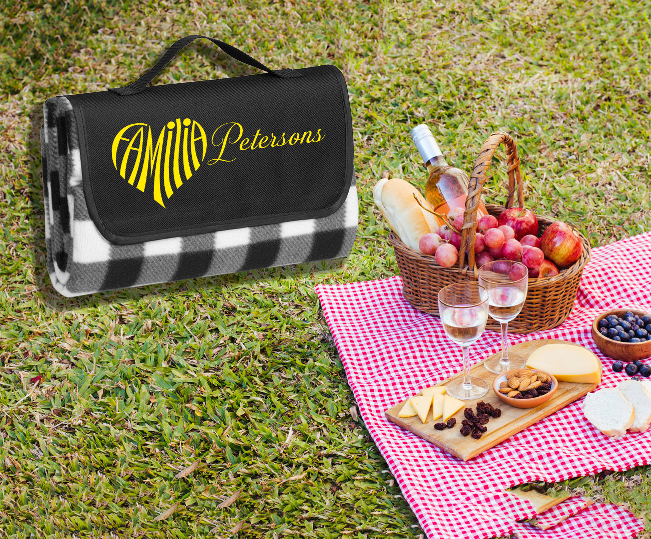 Brook & Breeze Picnic Blanket - Art + Name