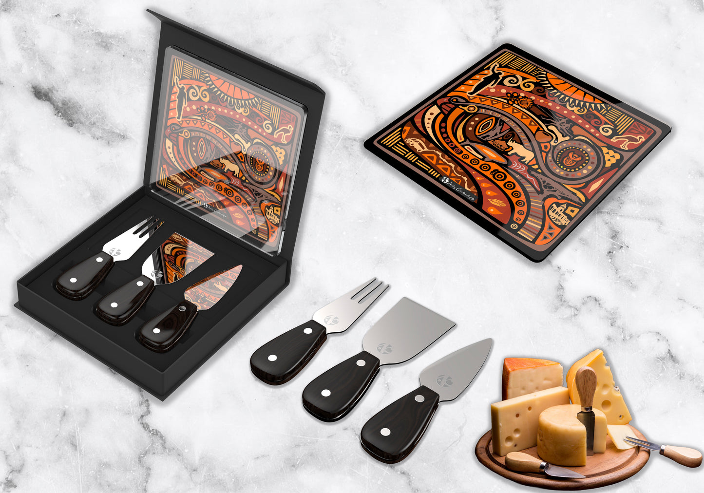 Native Essence Cheese Set - Initials