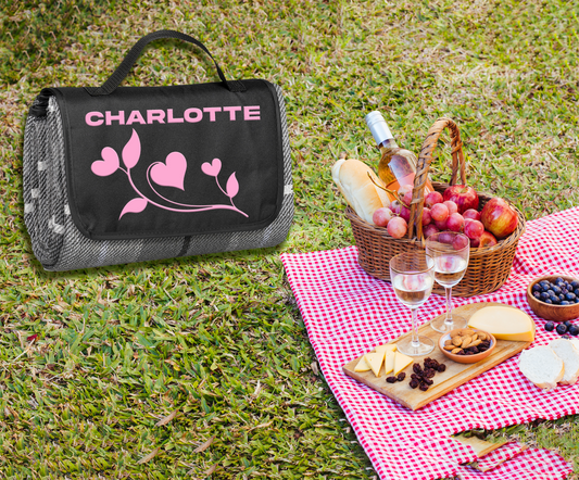 Pastel Horizon Picnic Blanket - Name + Art