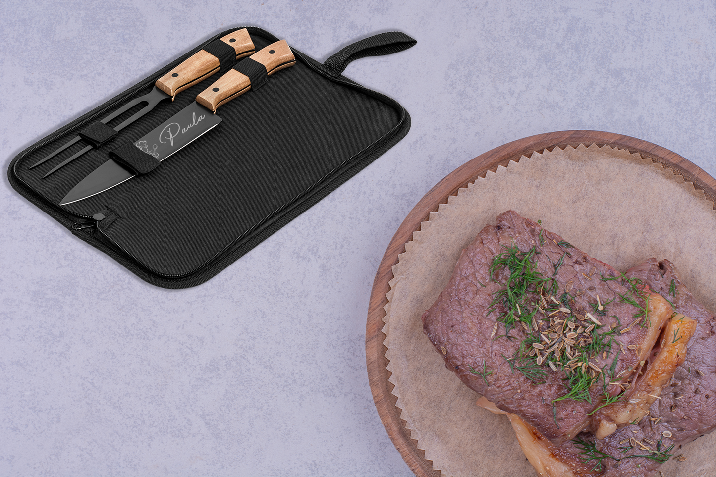 The Heritage Carving Set - Art + Name