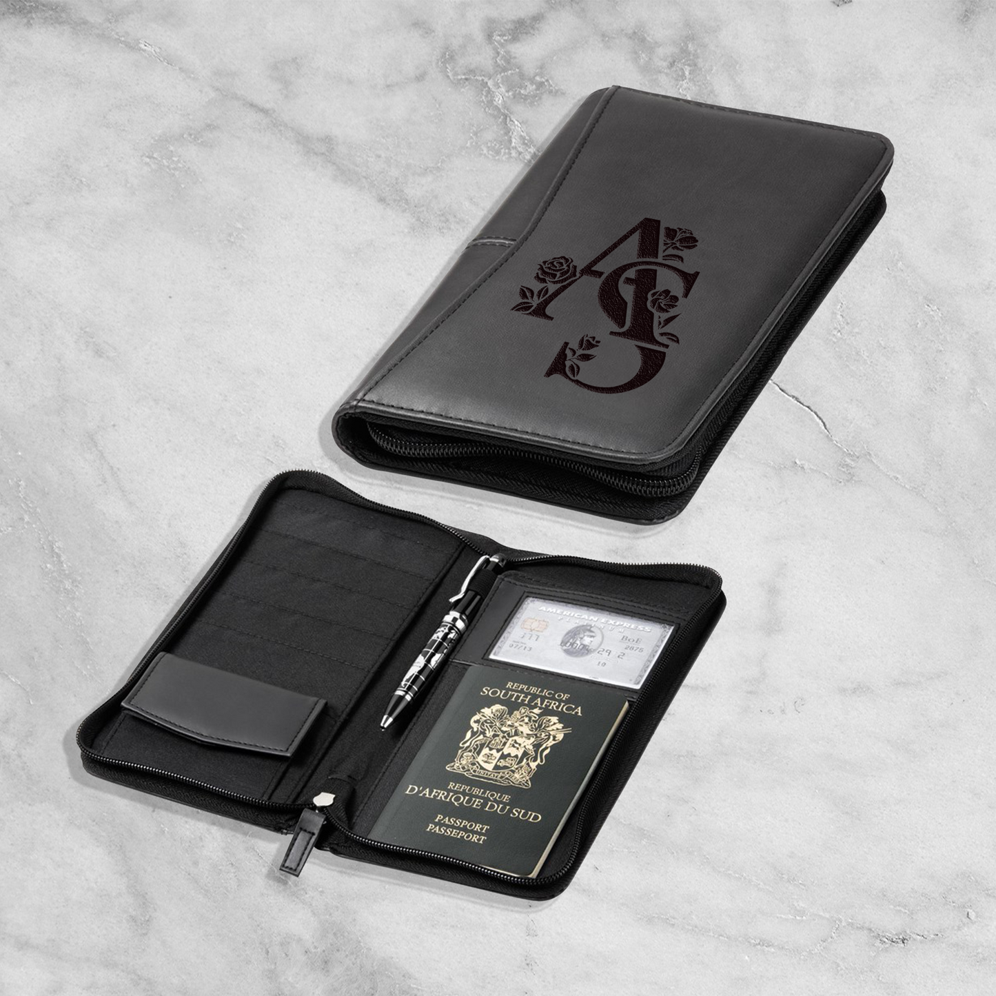 Personalised Vettro Travel Wallet - Initial