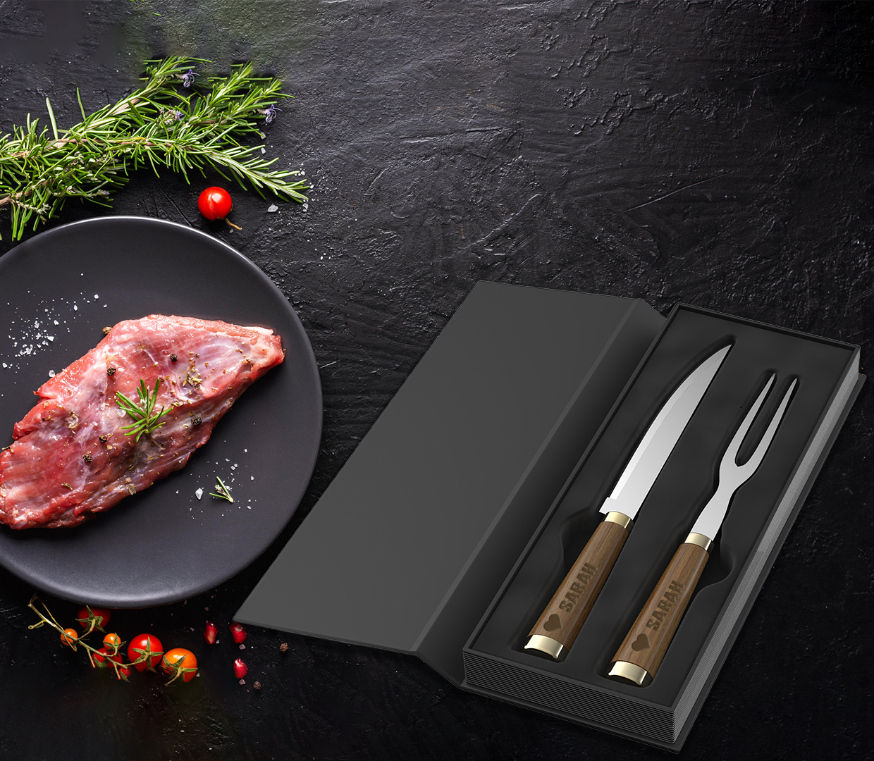 DuskEdge Carving Set - Love + Name