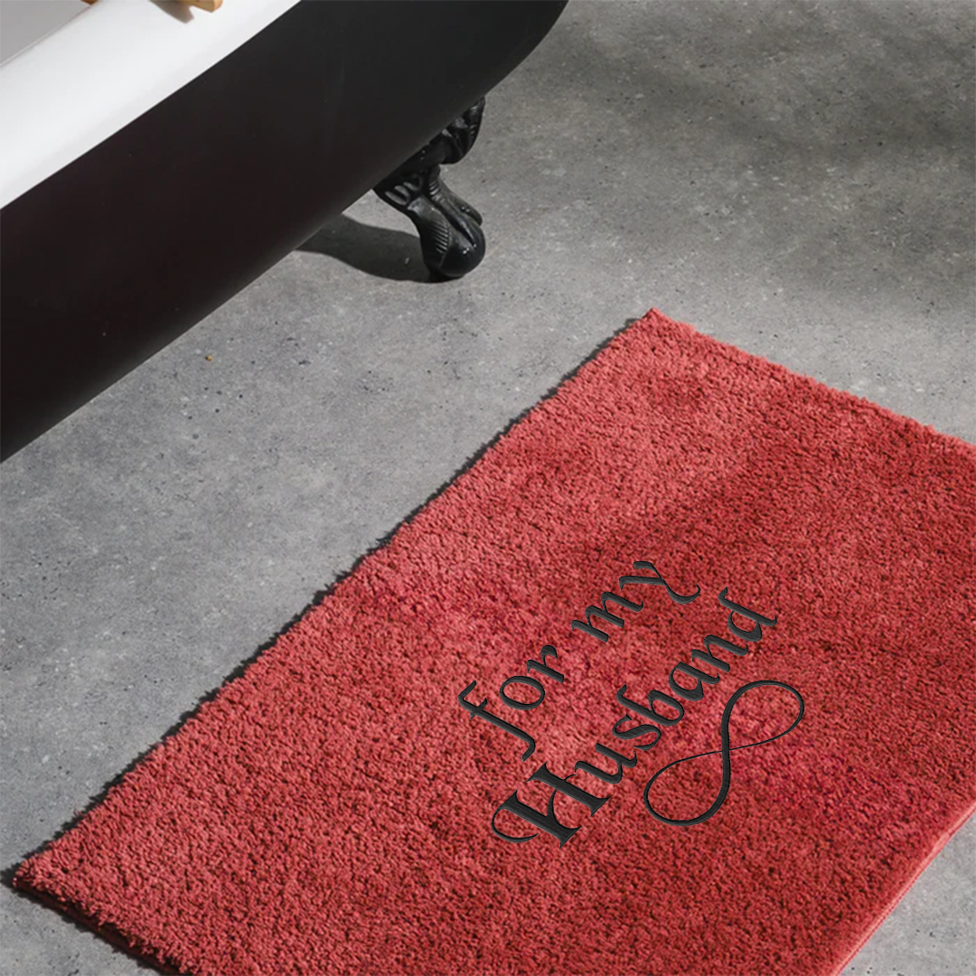 Cotton BareBay Anti-Slip Bath Mat - My Husband
