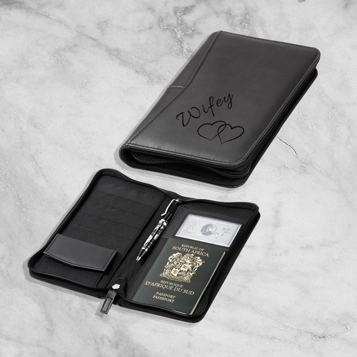 Personalised Vettro Travel Wallet - NAME