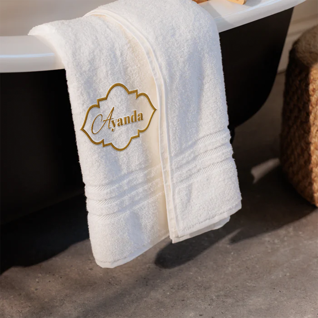 Cotton Club Towel Collection Bath Sheet - Gold Name