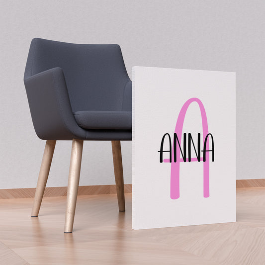 Personalised Canvas - Name + Initial