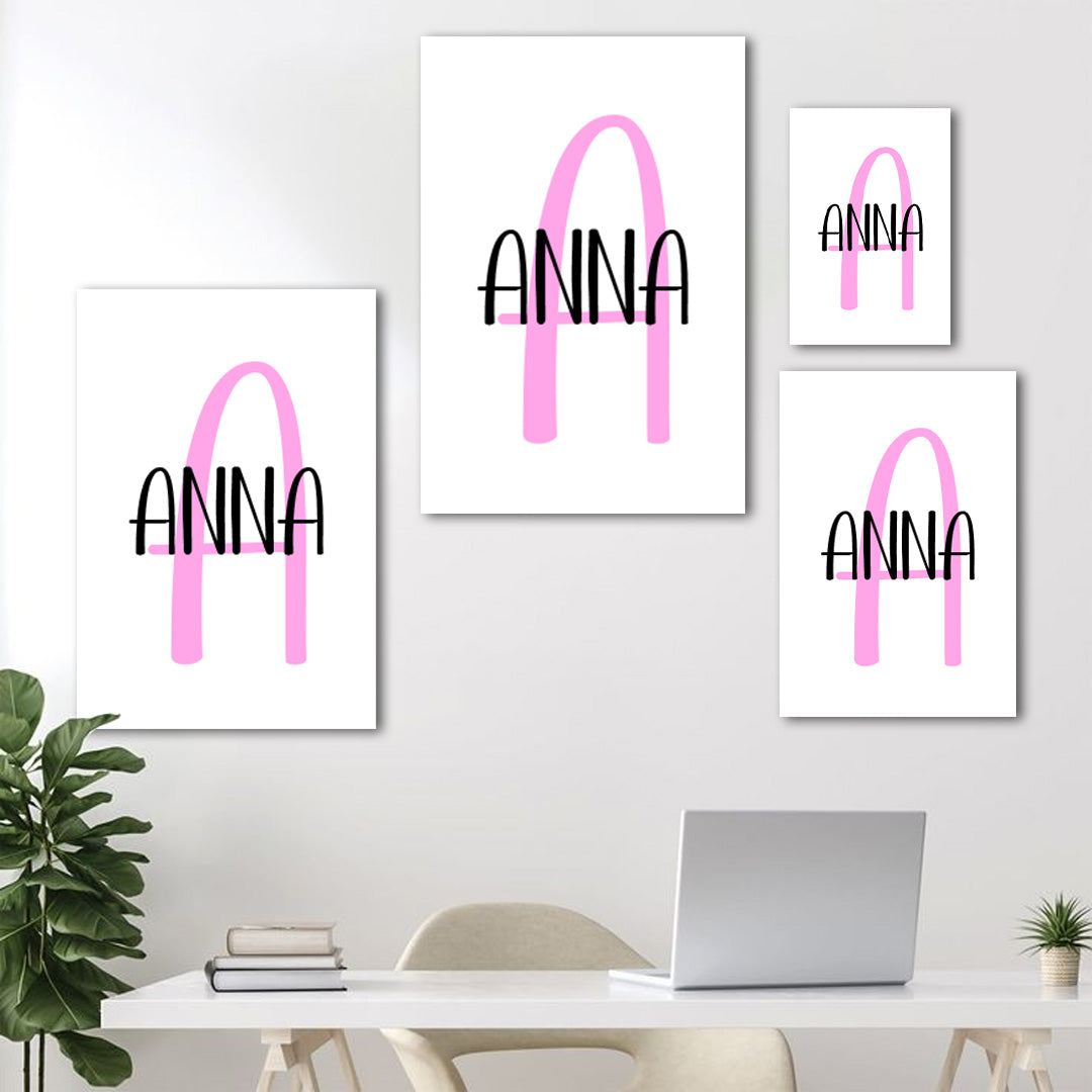 Personalised Canvas - Name + Initial