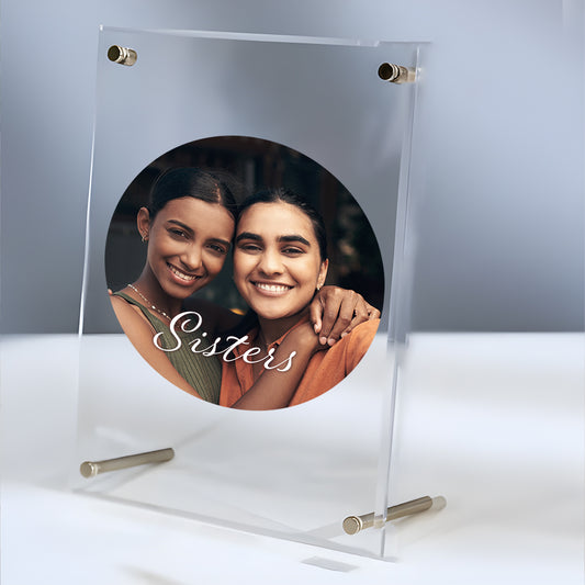Personalised Acrylic Frame - Sisters Photo