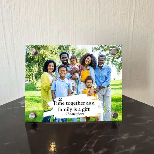 Personalised Family Portrait Acrylic Photo Frame