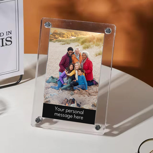Personalised Acrylic Photo Frame - Photo + Message