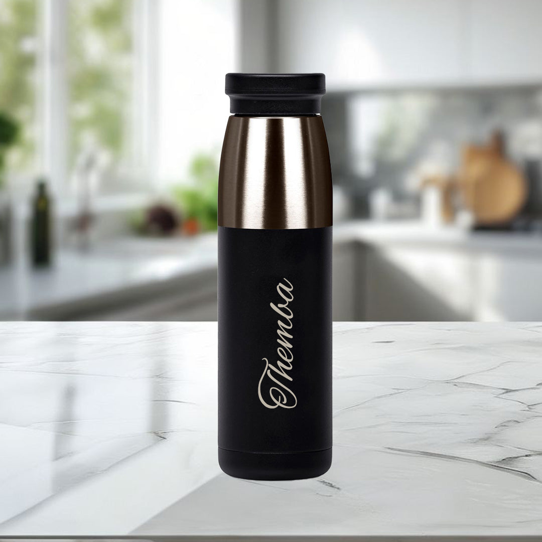 Thermal Hydrator Stainless Steel Vacuum Water Bottle – Name ONLY