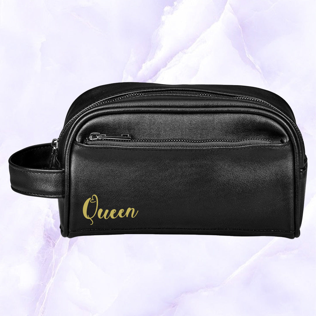 Claska Luxe Toiletry Bag - Yellow Name
