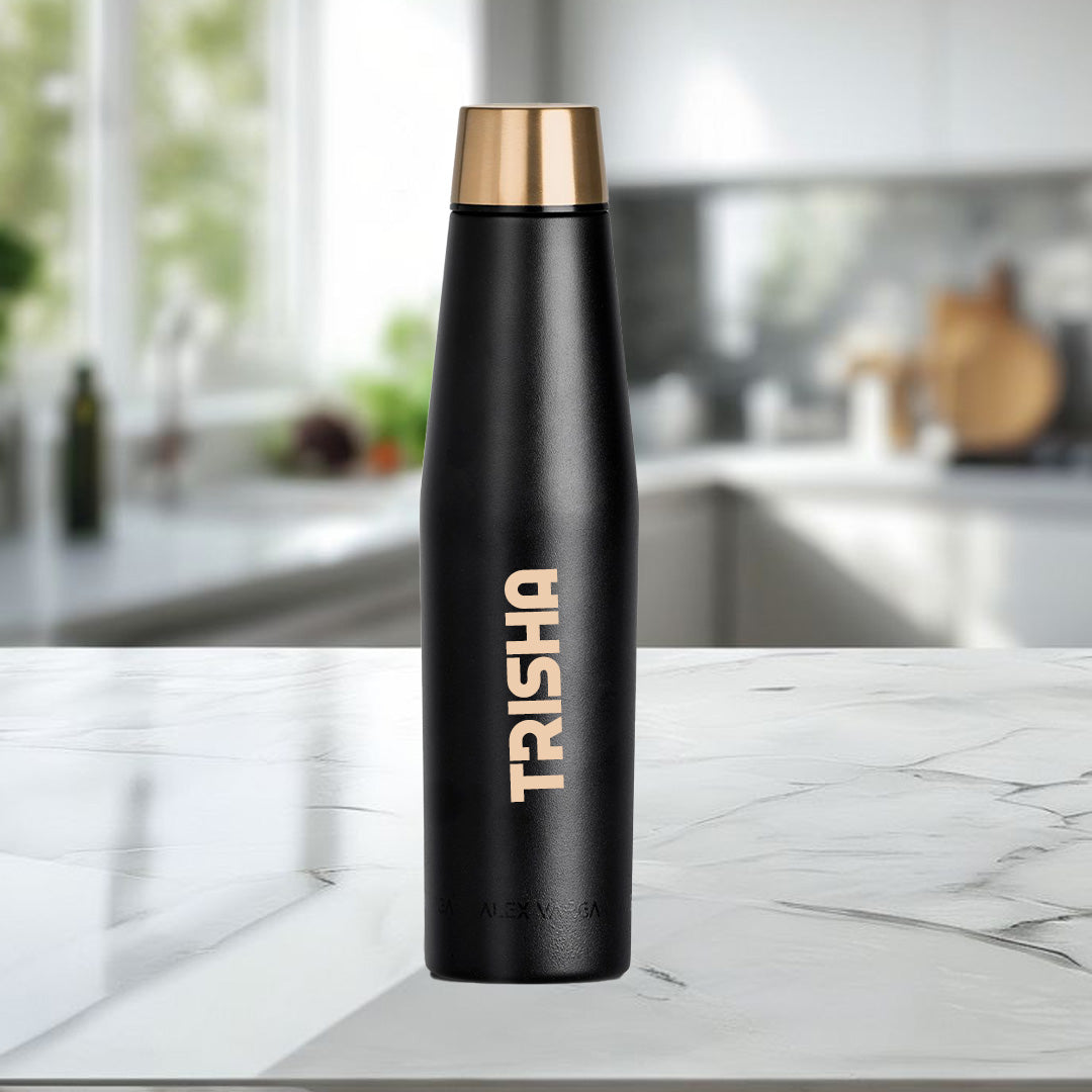 Solis Thermal Stainless Steel Vacuum Water Bottle - Name