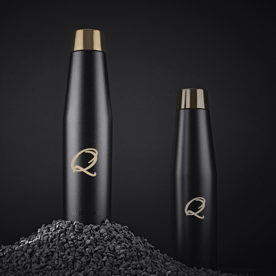 Solis Thermal Stainless Steel Vacuum Water Bottle - Initial ONLY