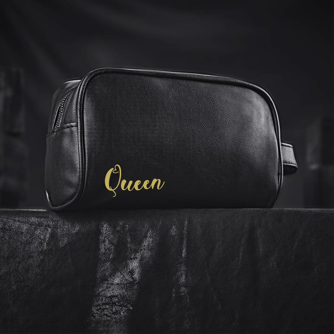 Claska Luxe Toiletry Bag - Yellow Name