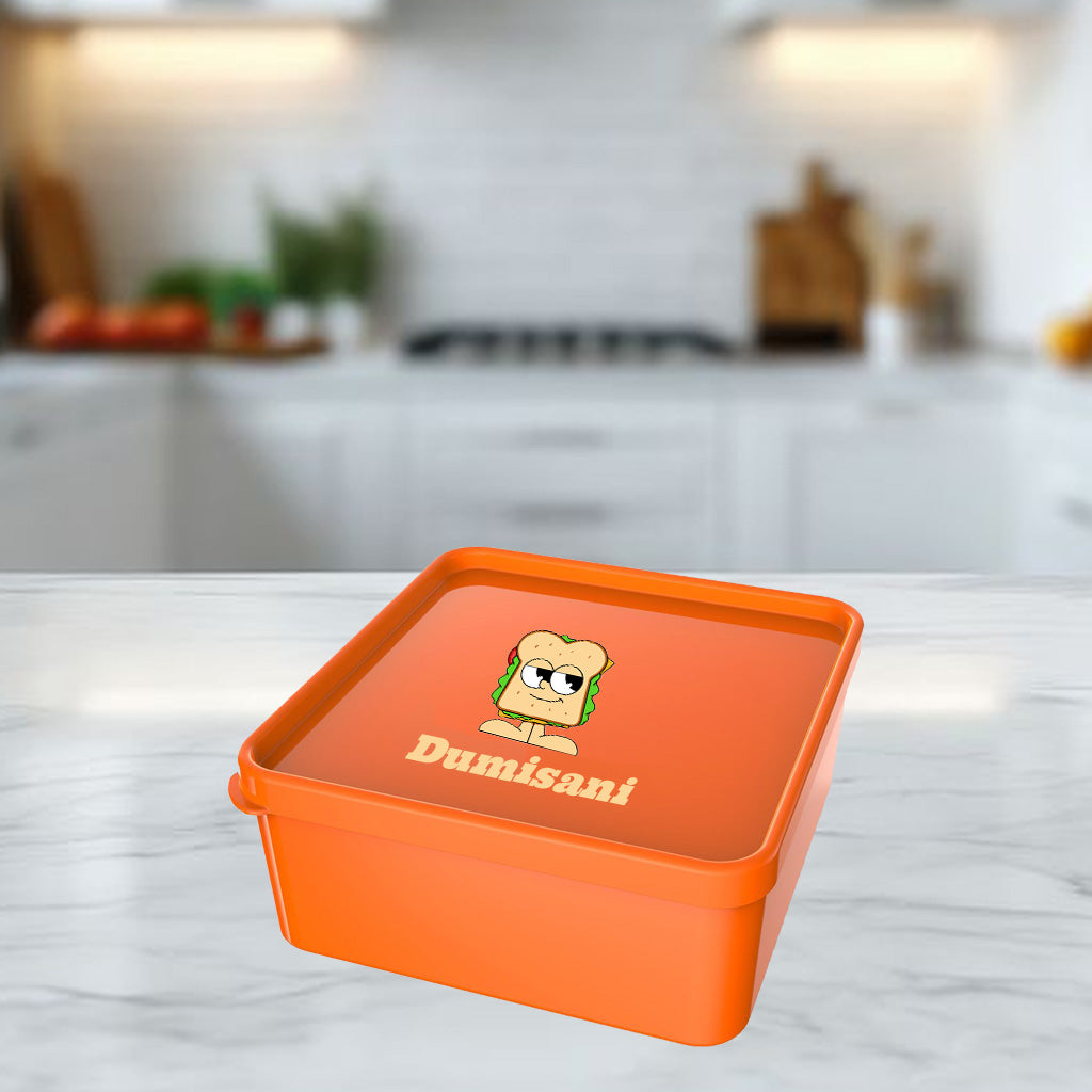 Personalised Mr Bread Lunch Box