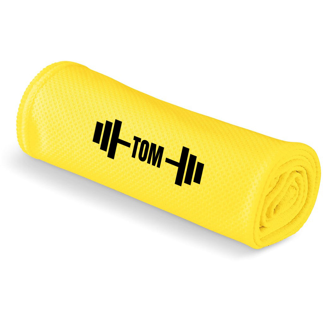CoolCore Cooling Towel -Name & dumbell