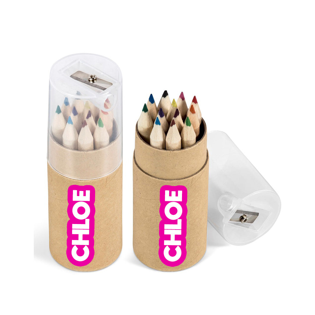 ColourPeak Premium Pencil Set - Pink Name