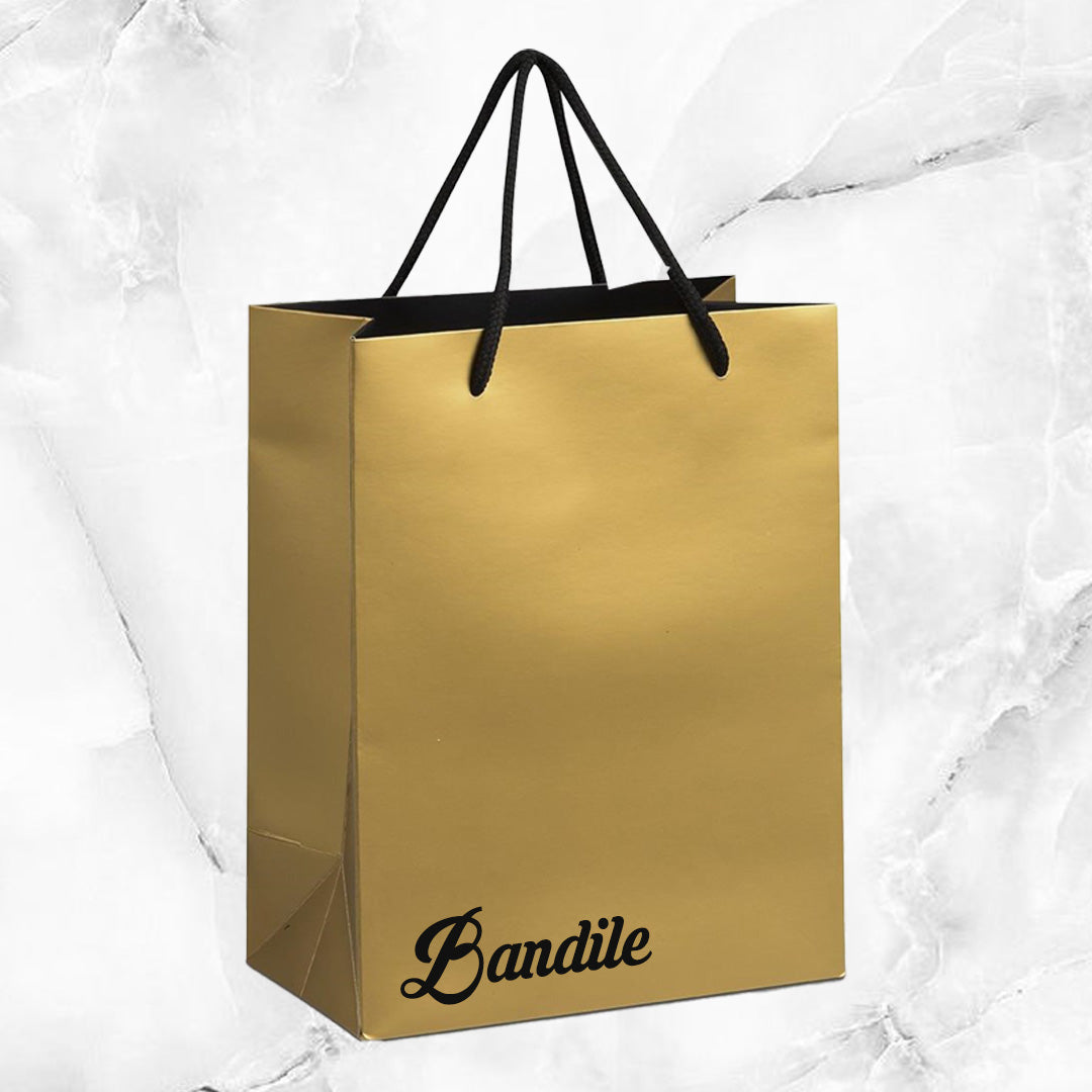 Glow Mini Paper Gift Bag - Name (Bottom)