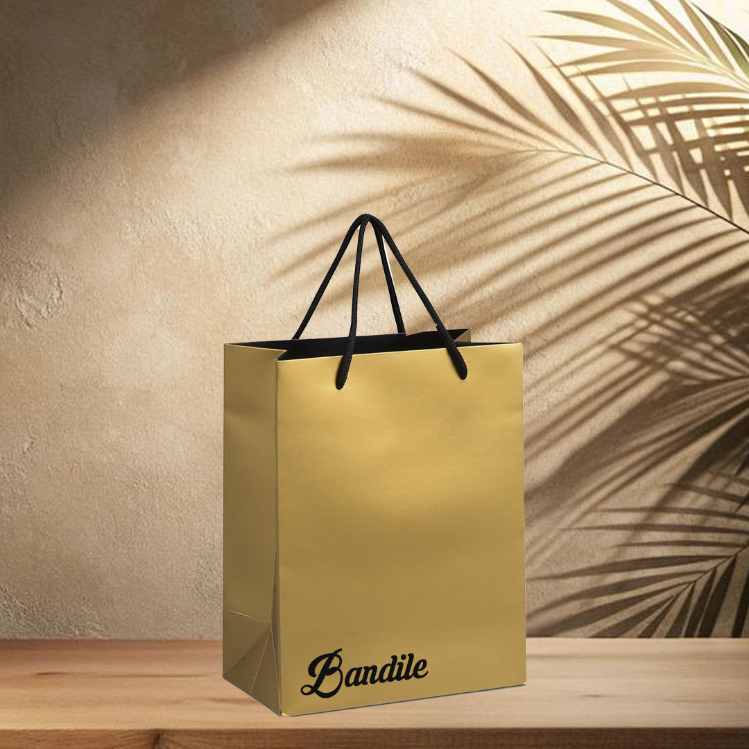 Glow Mini Paper Gift Bag - Name (Bottom)