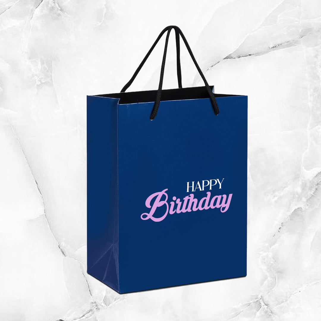 Glow Mini Paper Gift Bag - Happy Birthday 1