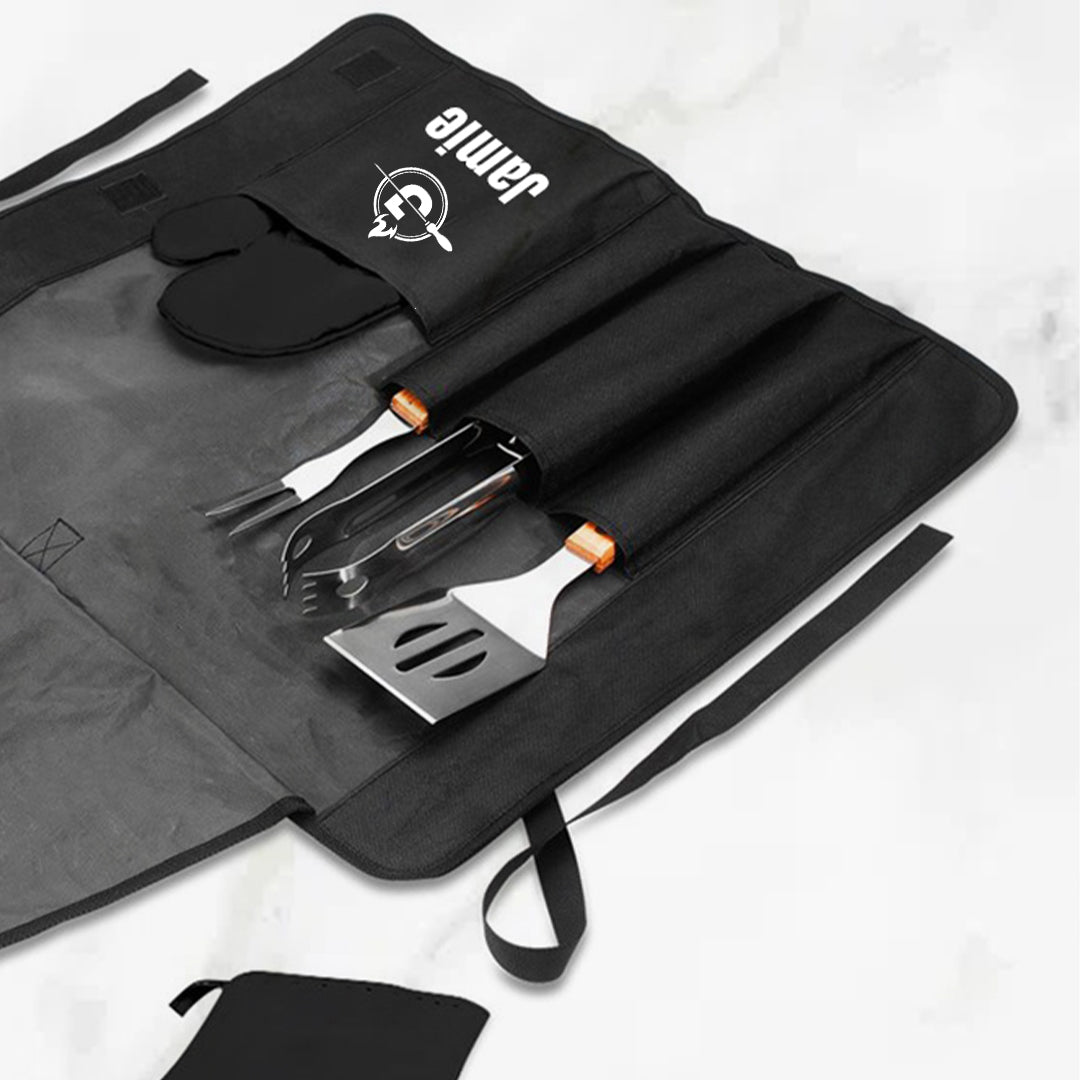 Personalised Flame Grill & Chill Braai Set