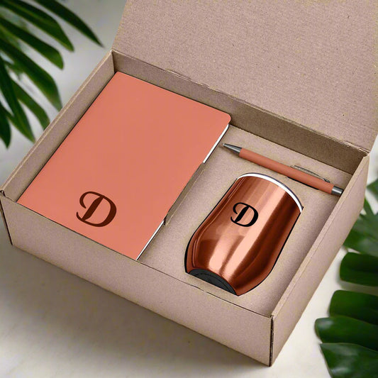 Pabary Signature Kraft Gift Set- Initial