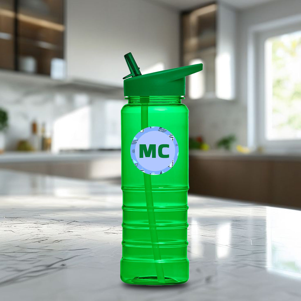 HydraFlow Plastic Water Bottle- Initials