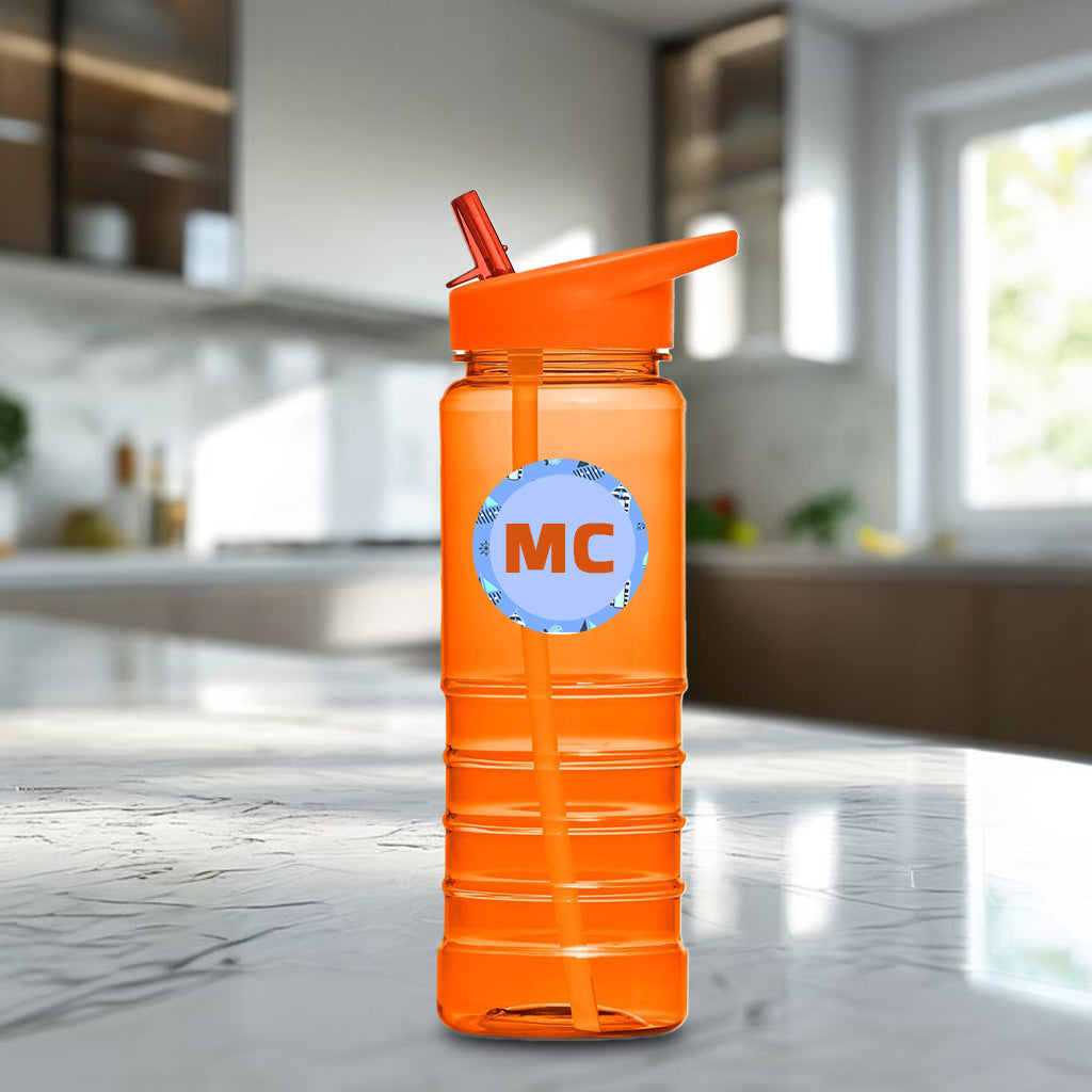 HydraFlow Plastic Water Bottle- Initials
