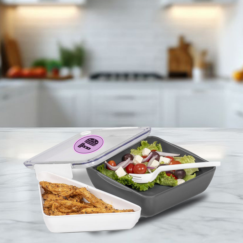 Personalised Initials Lunch Box Set