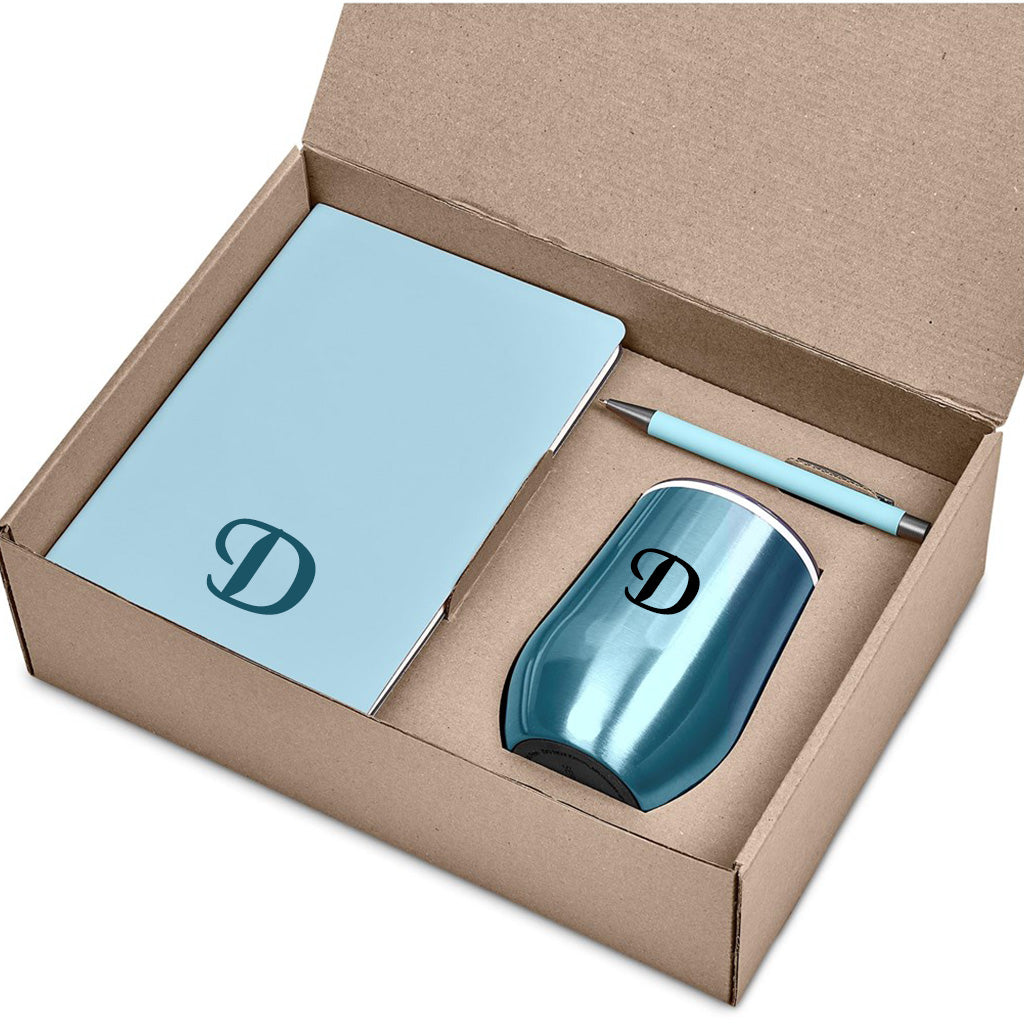 Pabary Signature Kraft Gift Set- Initial