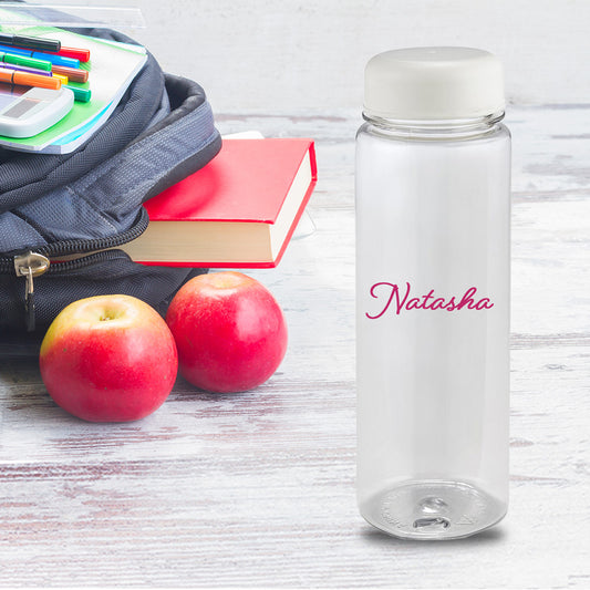 Personalised H2O Glow Plastic Water Bottle - Name