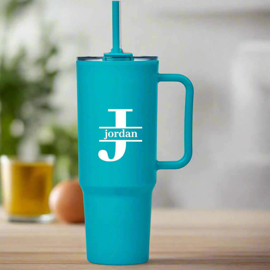 Personalised Initial + Name TempLock Double-Wall Mug