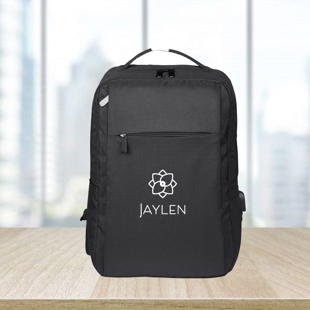 Reverta Recycled Laptop Backpack - Flower + Name