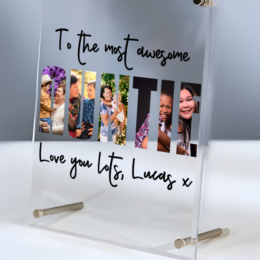 Personalised Auntie Acrylic Frame