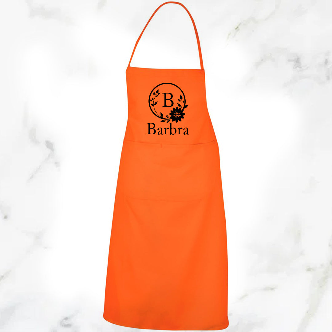 Essence Bib Apron - Flower + Name