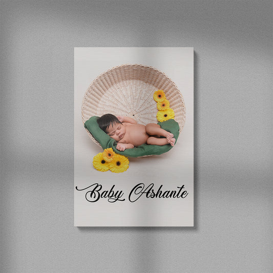 Personalised Baby Canvas - Name